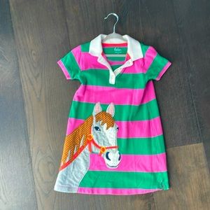 Mini Biden striped horse dress